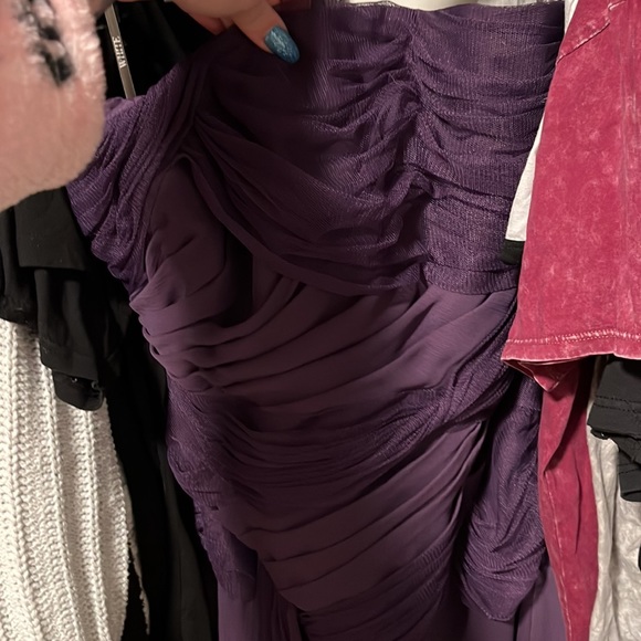 Purple “White” dress, size 14. - Picture 3 of 3